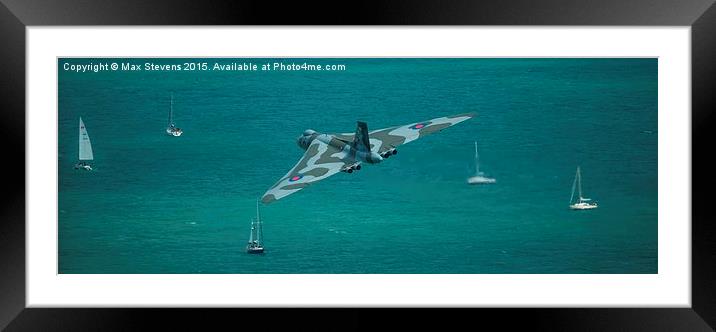  The Vulcan & the sailing boats Framed Mounted Print by Max Stevens