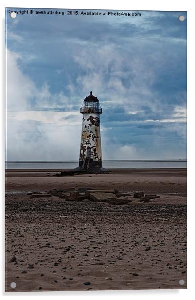 The Talacre Lighthouse Acrylic by rawshutterbug 