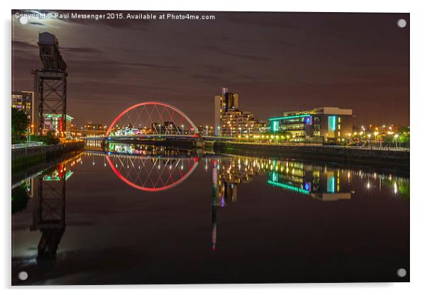  The Clyde Arc Acrylic by Paul Messenger