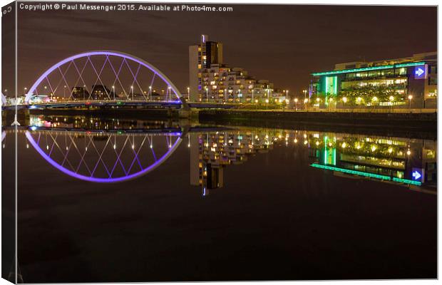   The Clyde Arc Canvas Print by Paul Messenger