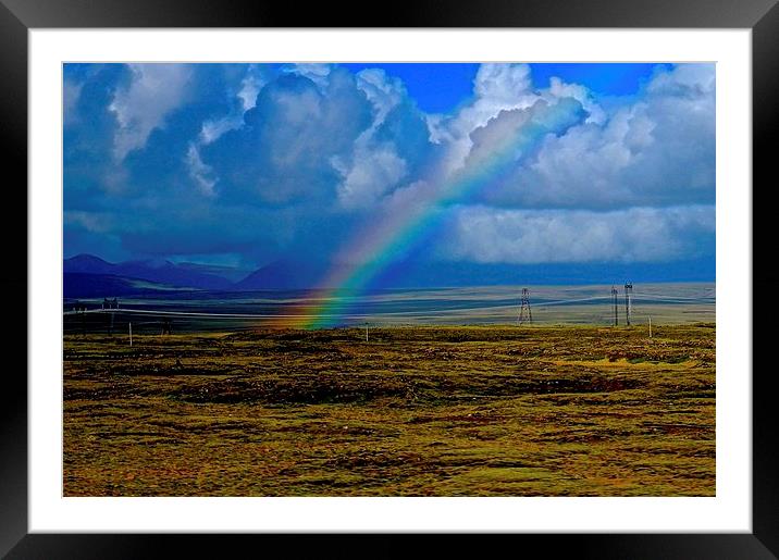  Rainbow touching ground  Framed Mounted Print by Sue Bottomley