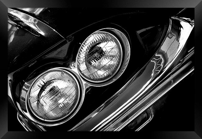  Thunderbird headlamps Framed Print by Adrian Wilkins