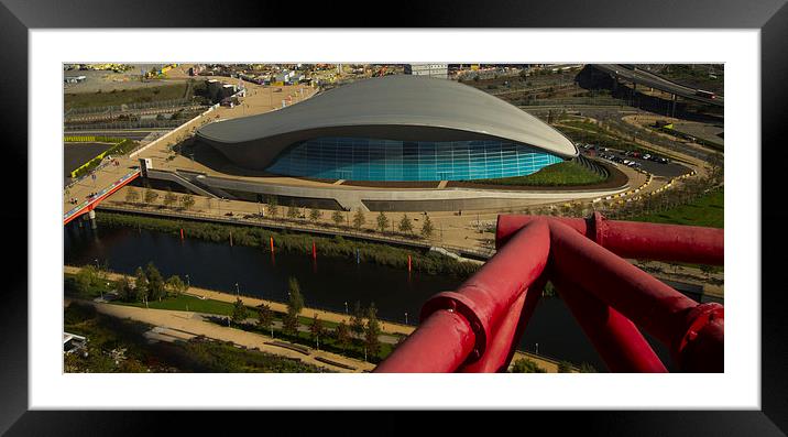Aquatic Centre Olympic Park Framed Mounted Print by David French