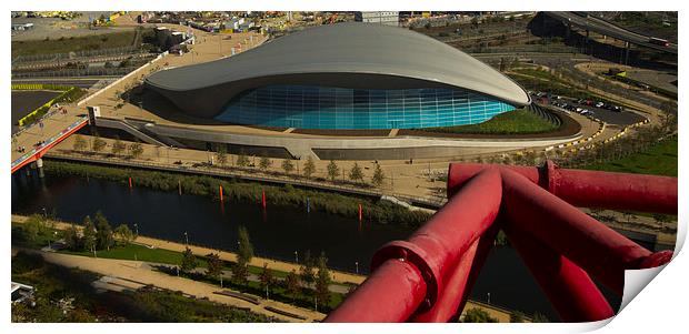 Aquatic Centre Olympic Park Print by David French