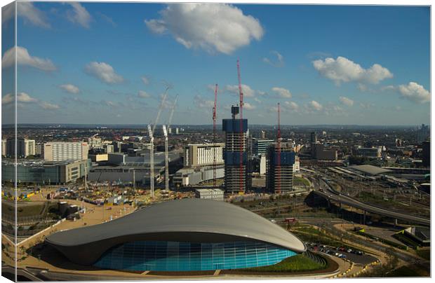 Aquatic Centre Olympic Park Canvas Print by David French