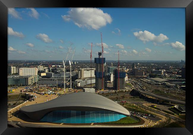 Aquatic Centre Olympic Park Framed Print by David French