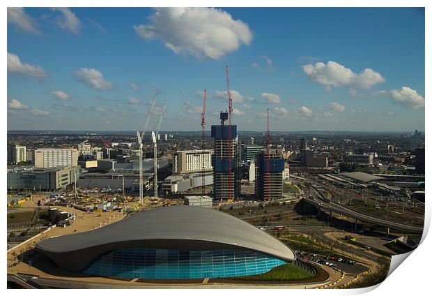 Aquatic Centre Olympic Park Print by David French