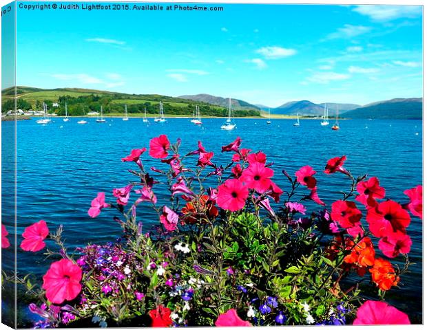  The tranquil Isle of Bute Canvas Print by Judith Lightfoot