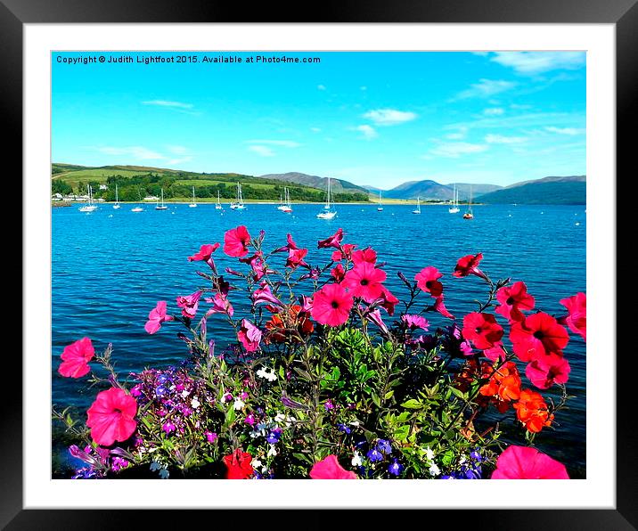  The tranquil Isle of Bute Framed Mounted Print by Judith Lightfoot