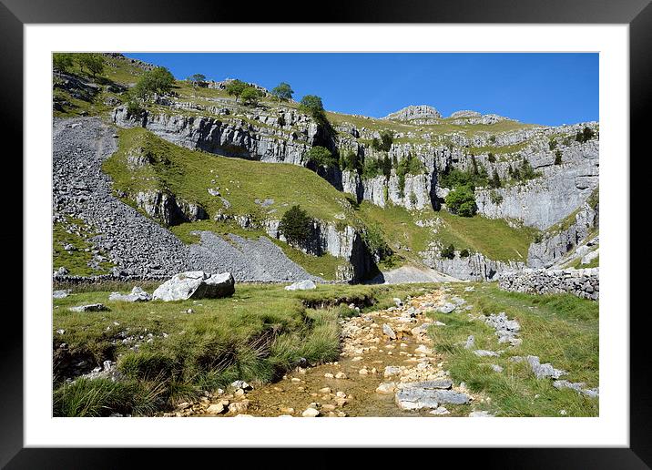 On Route To Gorsdale Scar Framed Mounted Print by Gary Kenyon