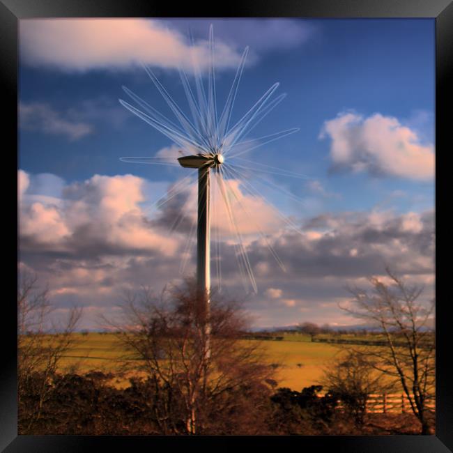 Windpower Framed Print by Tommy Reilly