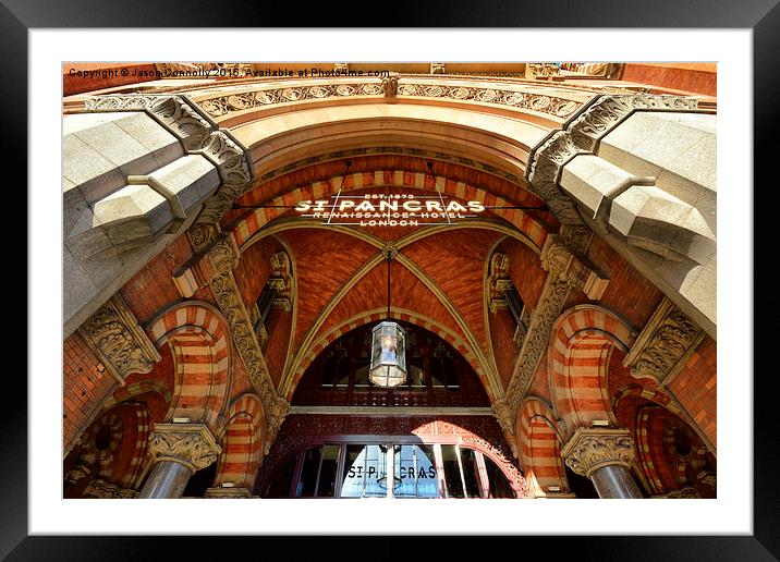  St Pancras Hotel, London Framed Mounted Print by Jason Connolly