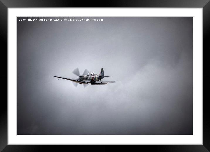  Supermarine Spitfire Mk IXT SM520 Framed Mounted Print by Nigel Bangert