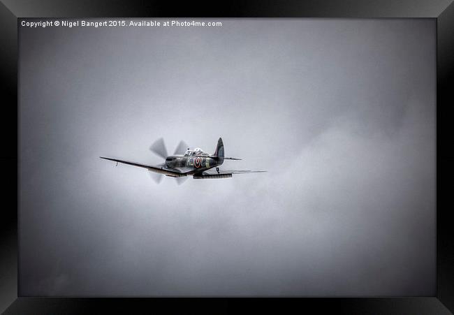  Supermarine Spitfire Mk IXT SM520 Framed Print by Nigel Bangert
