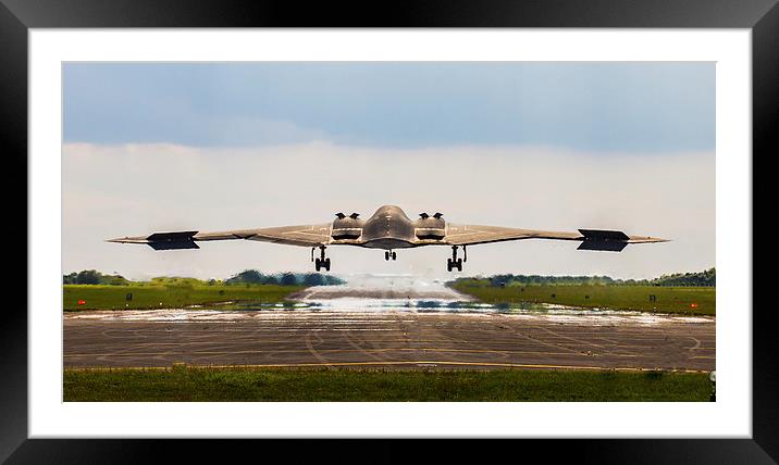  B-2 Landing Framed Mounted Print by James Innes