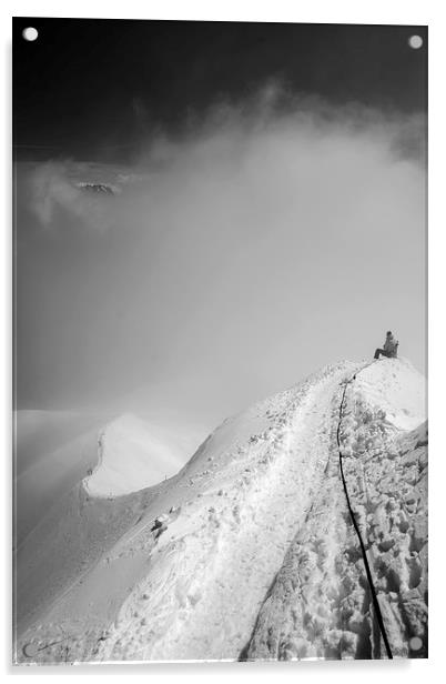  Onto the ridge Acrylic by Dan Ward