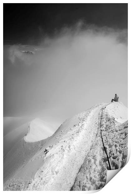  Onto the ridge Print by Dan Ward