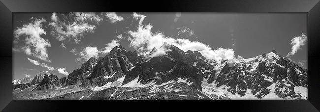  Chamonix skyline Framed Print by Dan Ward
