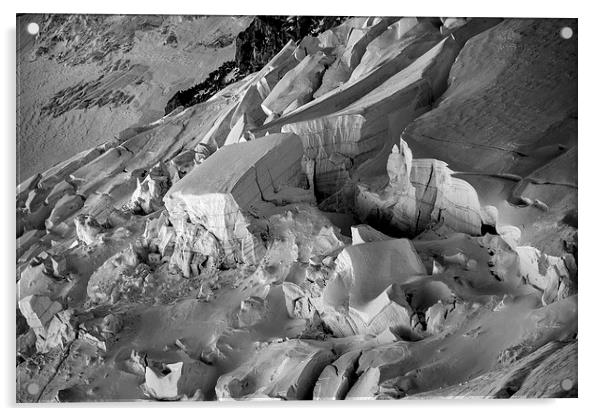  Broken ice, Chamonix Acrylic by Dan Ward