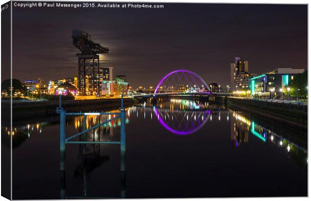   The Clyde Arc Canvas Print by Paul Messenger