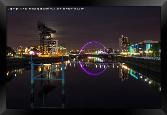   The Clyde Arc Framed Print by Paul Messenger