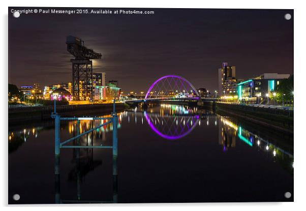   The Clyde Arc Acrylic by Paul Messenger