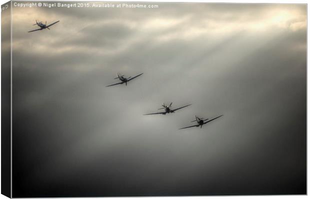  Spitfire Rays Canvas Print by Nigel Bangert