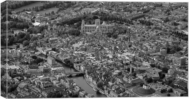  York city and Minsterfrom the air Canvas Print by Dan Ward