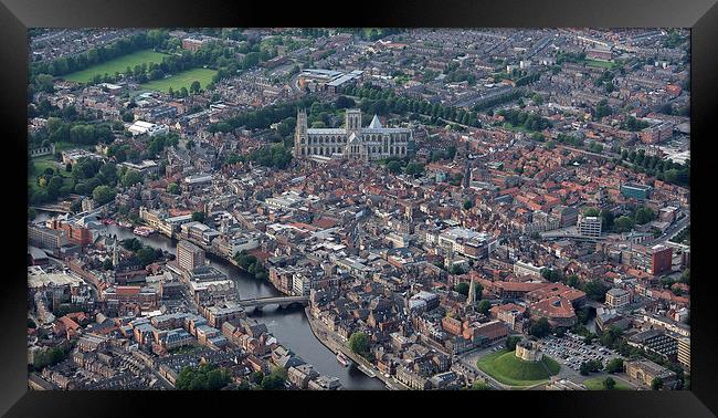 York minster from above Framed Print by Dan Ward