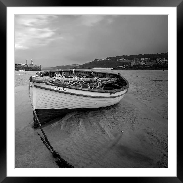  Saint Ives fishing boat Framed Mounted Print by Dan Ward