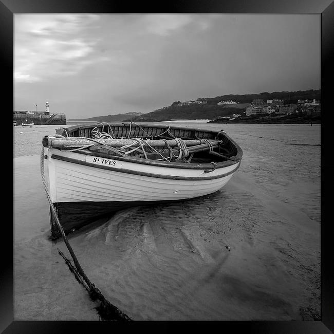  Saint Ives fishing boat Framed Print by Dan Ward