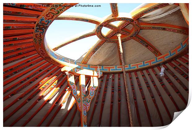  Mongolian Ger Interior Print by Carole-Anne Fooks