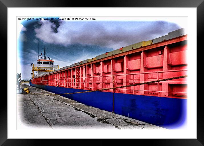 MV Richelieu in Birkenhead Docks, Wirral, UK Framed Mounted Print by Frank Irwin