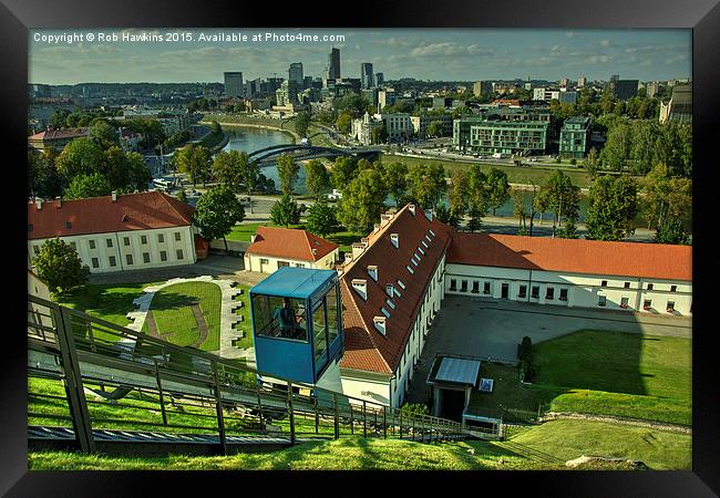  Vilnius Skyline  Framed Print by Rob Hawkins