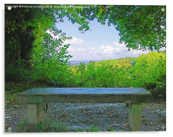 THE BENCH Acrylic by Anthony Kellaway