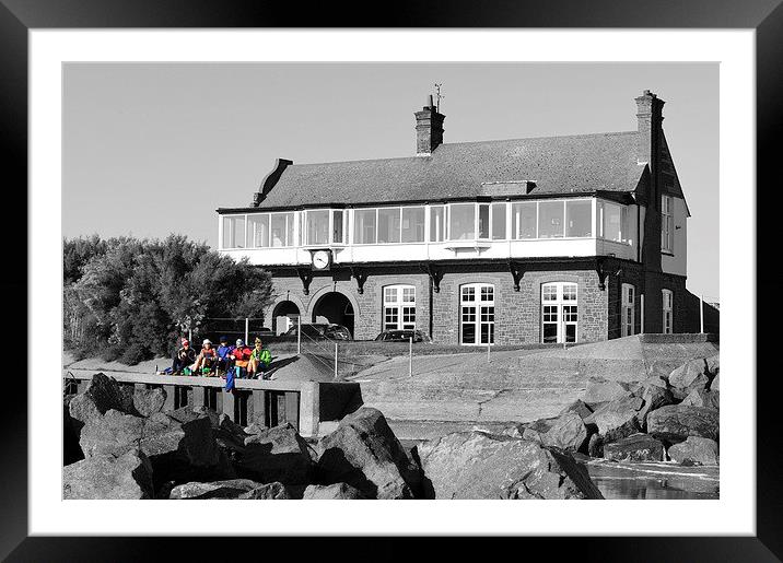  Kayaking ladies at Brancaster 2 - 30/9/15 Framed Mounted Print by Gary Pearson