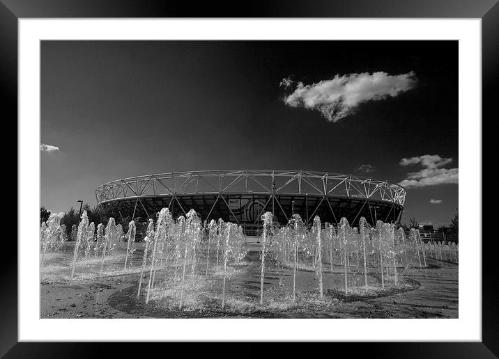 Olympic Stadium Stratford Framed Mounted Print by David French
