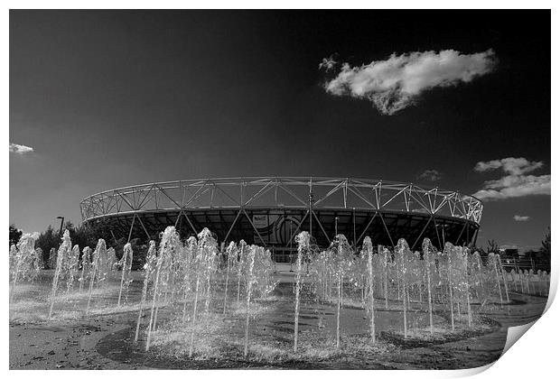 Olympic Stadium Stratford Print by David French