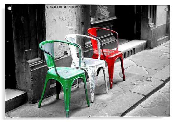 Il Tricolore Acrylic by Claire Castelli