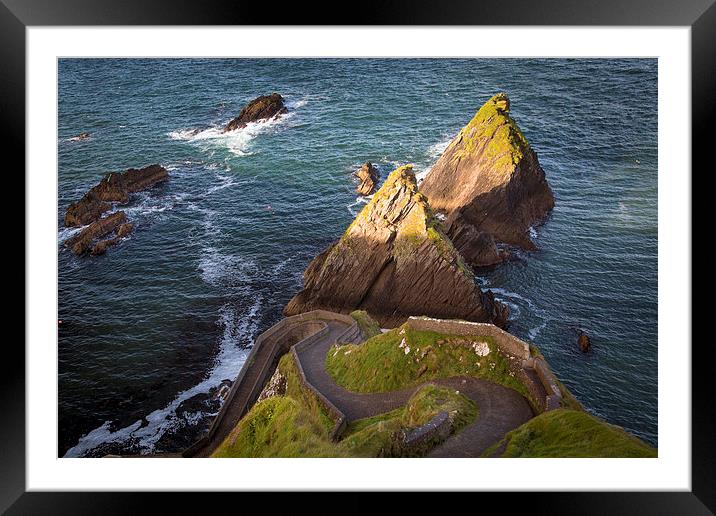  Dunquin Harbor Road Framed Mounted Print by Brian Jannsen