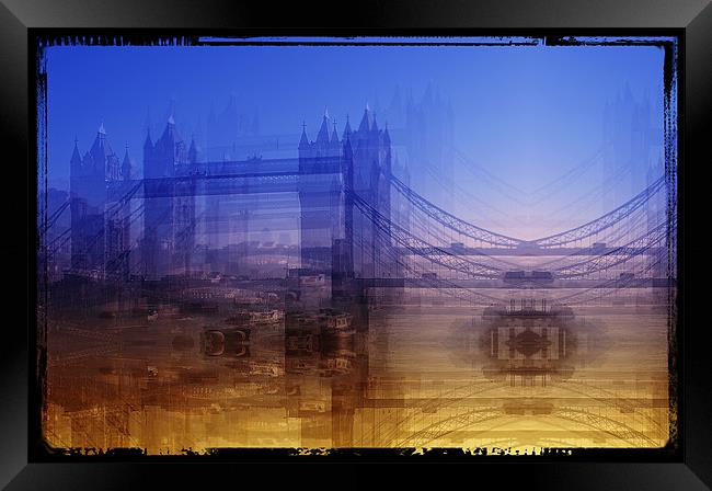 Bridge tower Framed Print by Jean-François Dupuis