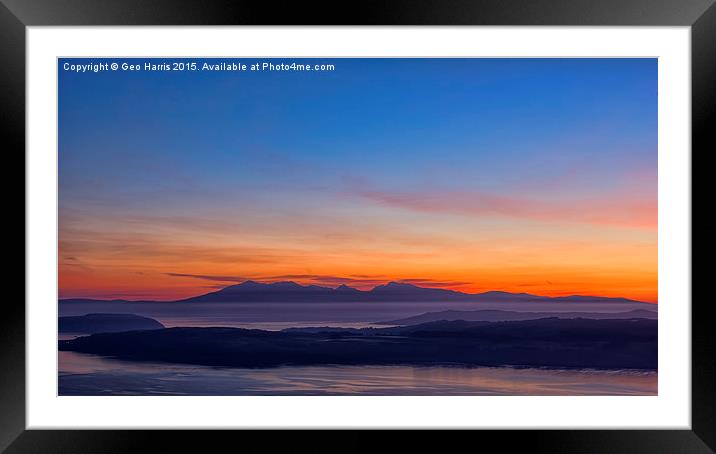  Clyde Sunset Framed Mounted Print by Geo Harris
