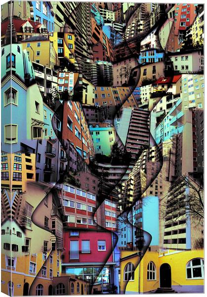  City Waves Canvas Print by Florin Birjoveanu