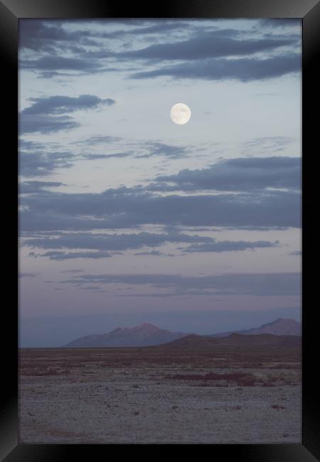  Desert Moon Framed Print by Brent Olson