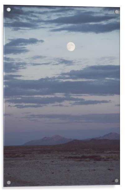  Desert Moon Acrylic by Brent Olson