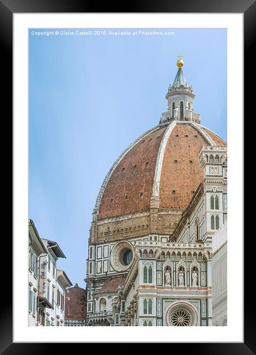  Duomo Framed Mounted Print by Claire Castelli