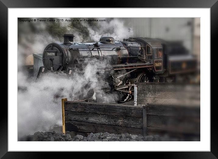 76079 Class 4MT Framed Mounted Print by Trevor Camp