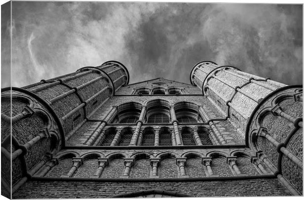  looking up in Bruges Canvas Print by Dan Ward