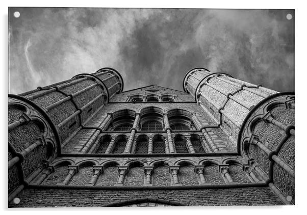  looking up in Bruges Acrylic by Dan Ward