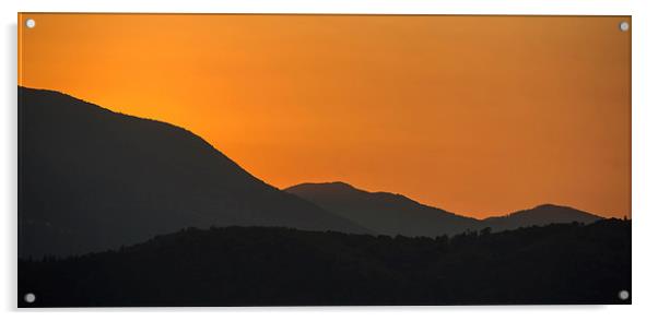  Lakeland sunset Acrylic by Dan Ward